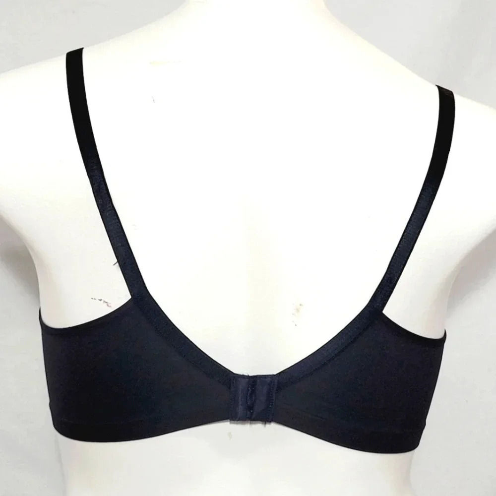SMALL Hanes HC81 Comfort Flex Fit WireFree Bra Black NWT - Picture 3 of 4
